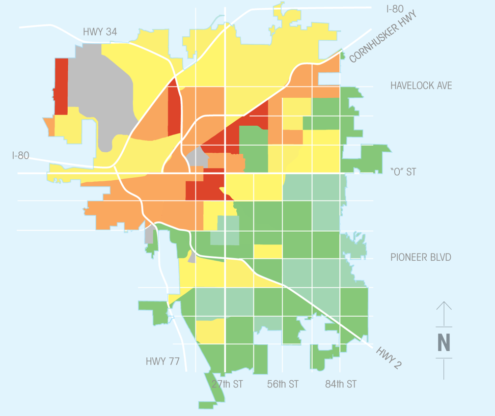 Tobacco Use Map for Lincoln